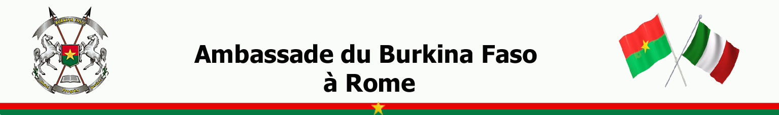 Ambassade du Burkina Faso à Rome en Italie - Ambasciata a Roma