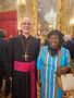 S.E.M. Cyrille GANOU BADOLO avec Monseigneur Petar Rajič, Doyen du Corps diplomatique - Nonce Apostolique