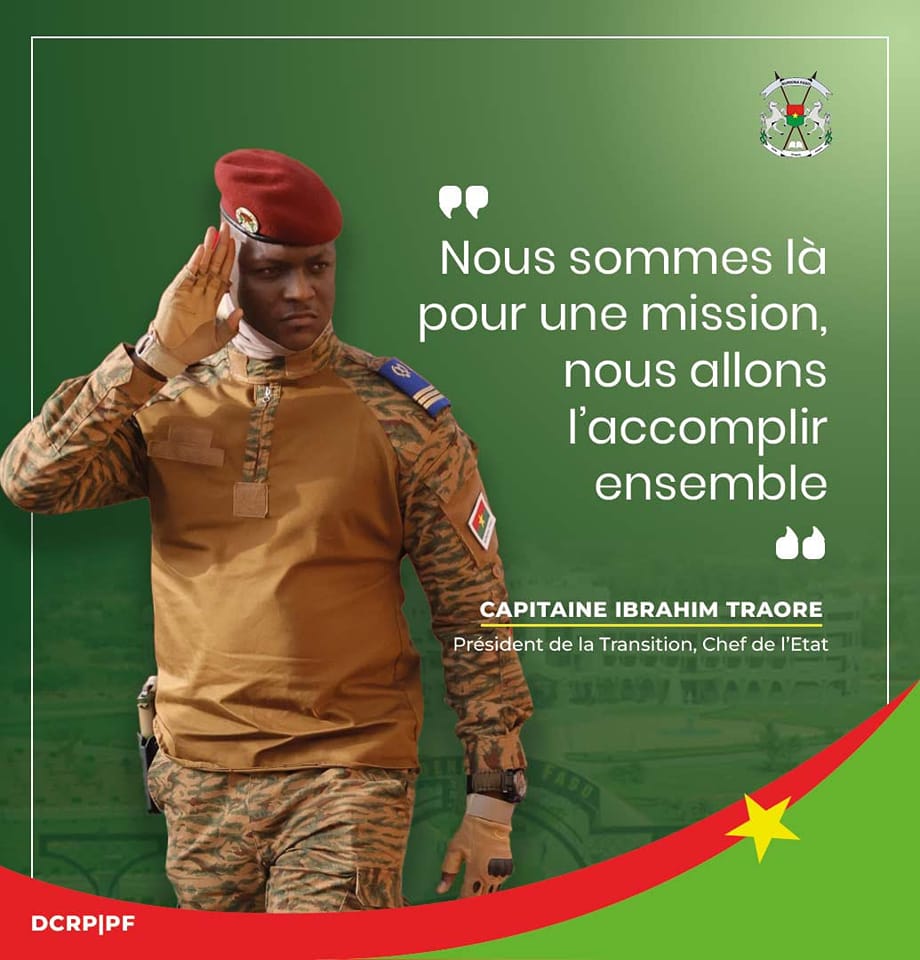 Capitaine Traore Chef de lEtat Burkina Faso